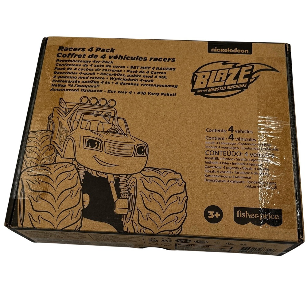 Fisher-Price Blaze and the Monster Machines Racers 4-Pack Die-Cast Vehicles